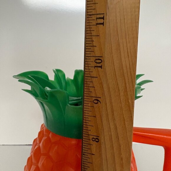 Minerware Pineapple Pitcher Cups 4 Pc Set Tiki Luau Blow Mold Style USA Vintage - Picture 3 of 9